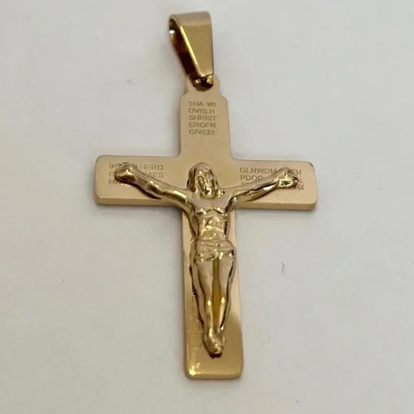 14k gold filled cross pendant - Picture 3 of 5
